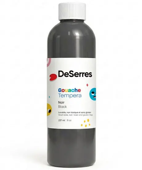 Washable Tempera Paint – Jet Black – 237 Ml – Non-Toxic, Easy-Clean Classroom Formula 1