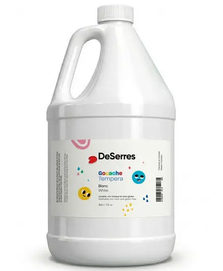 Washable Tempera Paint – Pure White (3.6 L, Non-Toxic, Classroom-Approved) 1