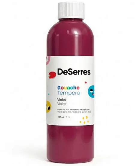 Washable Tempera Paint – Purple, 237Ml Bottle, Classroom Safe 1