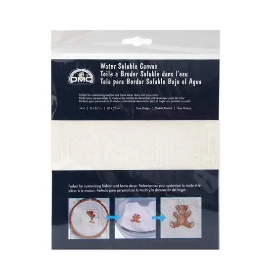 Water-Soluble Aida Fabric – 14 Count, 20 X 22 Cm 1