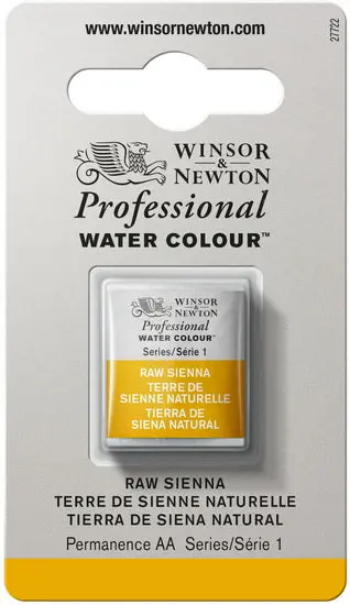 Watercolor Half Pan – Raw Sienna, Student Grade 1