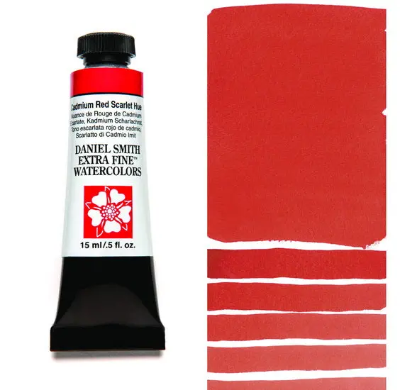 Watercolor Tube – Cadmium Red Scarlet Hue, Series 3, 15 Ml 1