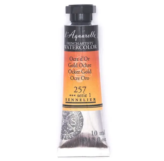 Watercolor Tube – Gold Ochre, Series 1, 10Ml 1