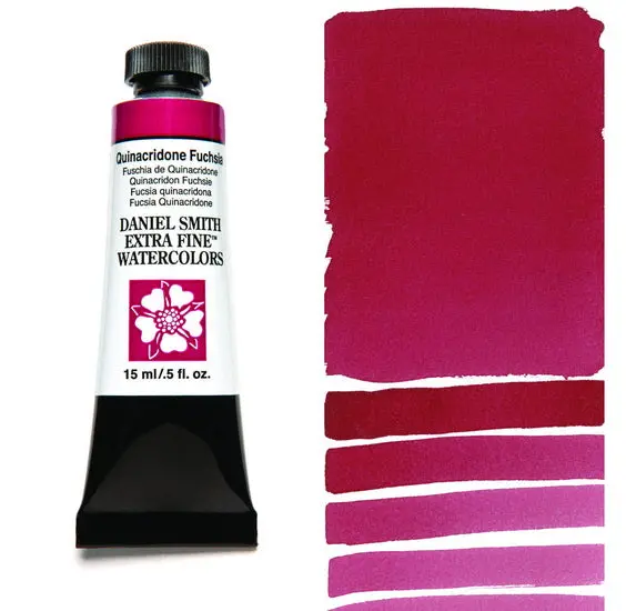 Watercolor Tube Paint – Quinacridone Fuchsia, 15Ml (Series 2) 1
