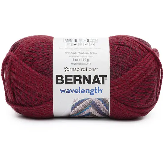 Wavelength Yarn – #5 Medium Weight, Ruby Shade, 140G Skein 1
