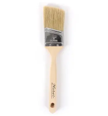 White Bristle Angular Paintbrush – 2-Inch Angle Tip – Detailing & Edging Tool 1
