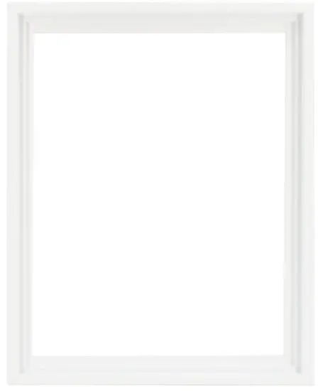 White Floating Picture Frame – 12" × 16" 1