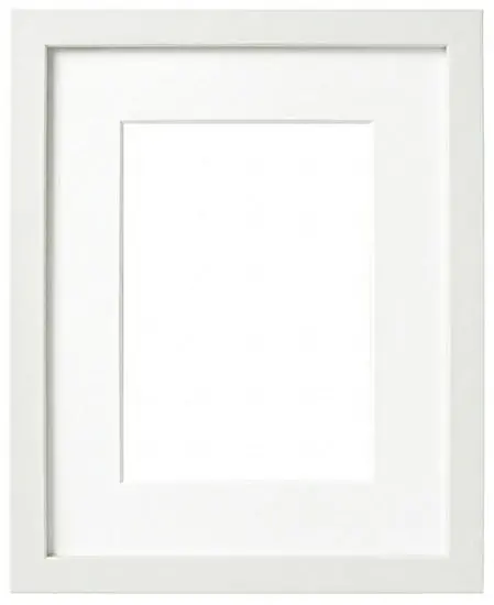 White Gallery-Style Photo Frame – 8X10 Inch With 5X7 Inch Mat Opening 1