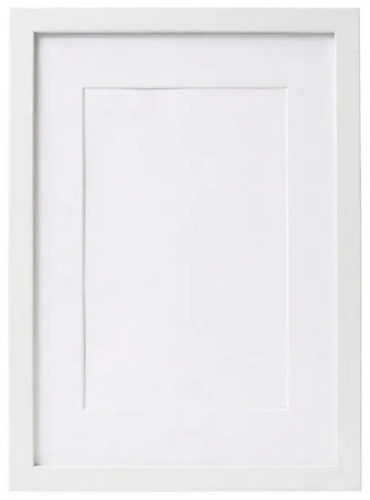 White Gallery-Style Photo Frame With Mat, 18" X 24", Fits 12" X 18" Print 1