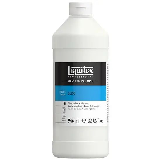 White Gesso Primer – 946Ml Large-Format Ground For Mixed Media Surfaces 1