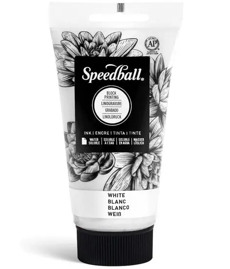 White Linocut Printing Ink – 8 Oz 1