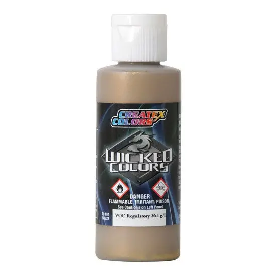 Wicked Airbrush Paint In Chrome Gold, 59Ml 1