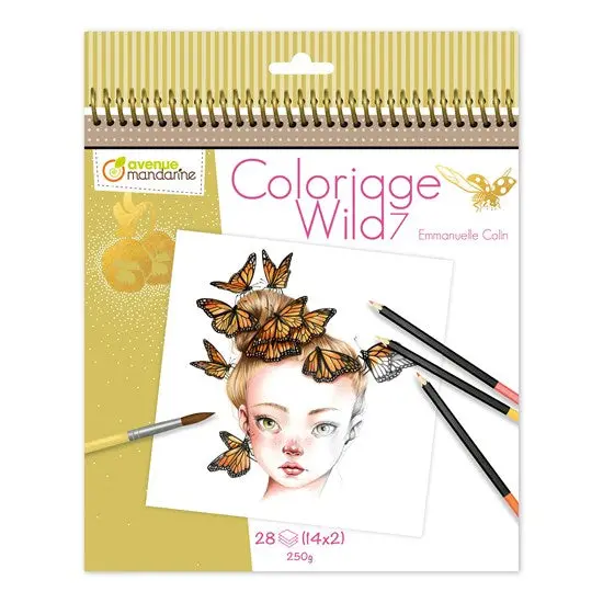 Wildlife-Themed Coloring Book – 7 Unique Illustrated Scenes 1