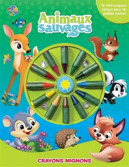 Wildlife-Themed Cute Coloring Pencils Set 1