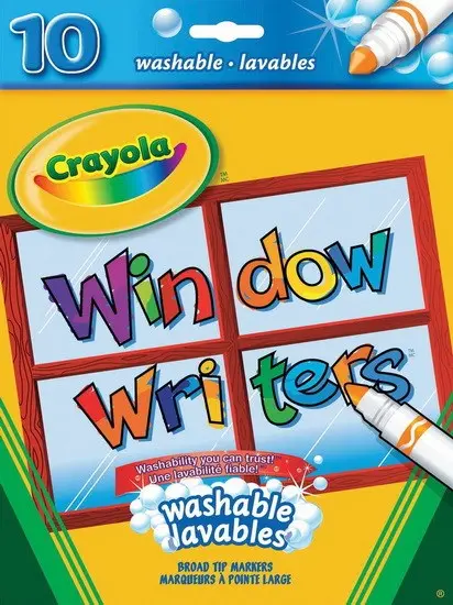 Window Writers Washable Window Markers – Pack Of 10 1