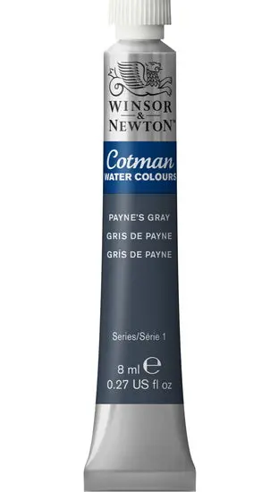 Winsor & Newton Cotman Watercolor – Payne’S Gray, 8Ml Tube (Series 1) 1
