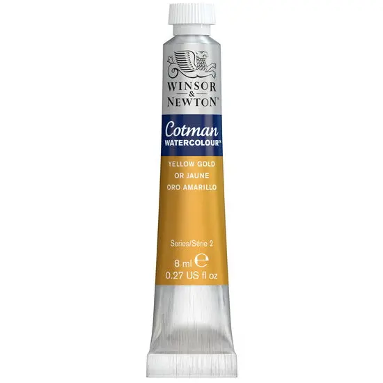 Winsor & Newton Cotman Watercolor – Yellow Gold, 8Ml Tube (Series 2) 1