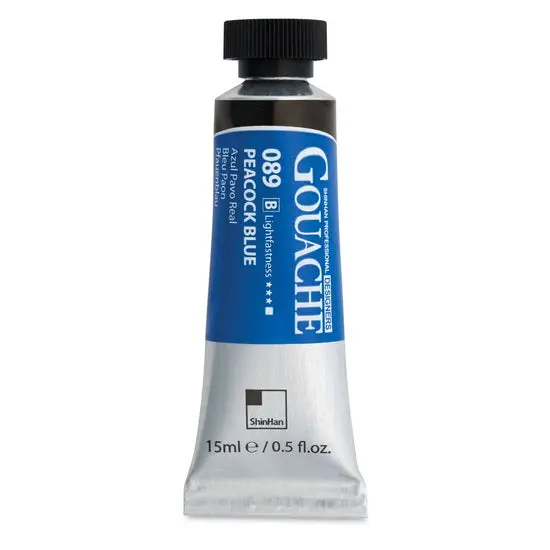 Winsor & Newton Designers Gouache – Peacock Blue, 15Ml Tube 1