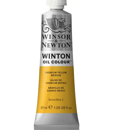 Winsor & Newton Winton Oil Paint – Cadmium Yellow Medium, 37Ml 1