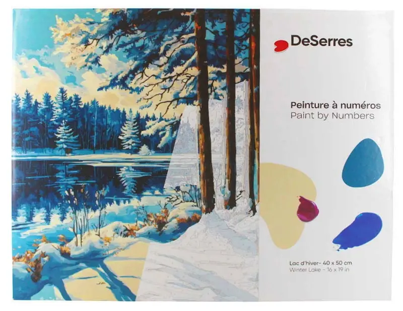 Winter Lake Paint-By-Numbers Kit 1