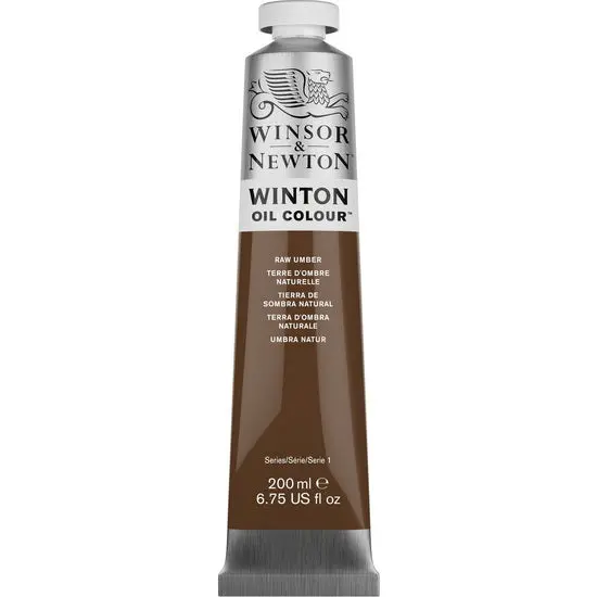 Winton Oil Paint – Raw Umber, 200Ml Tube (Series 1) 1
