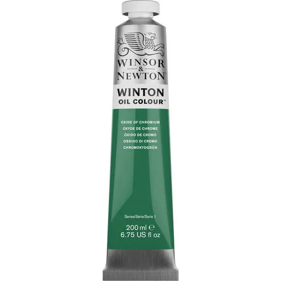 Winton Student Oil Paint – Chromium Oxide Green, 200 Ml Tube 1