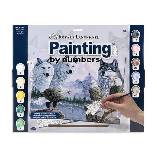 Wolves Paint By Numbers Kit – Premium Diy Art Canvas Set 1