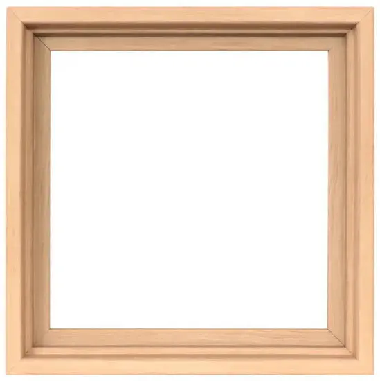 Wood-Grain Floating Photo Frame – 8×8 Inches 1