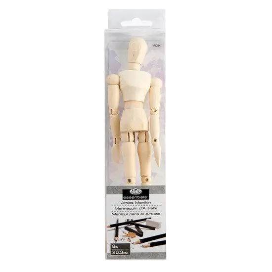 Wooden Adjustable Artist Manikin – 8 Inch Poseable Figure 1