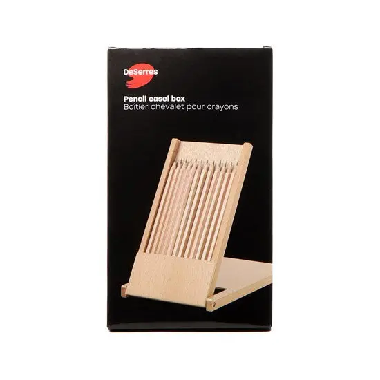 Wooden Pencil Case With Easel Design – Eco-Friendly Organizer 1