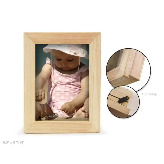 Wooden Photo Display Box – 13 X 18 Cm Vintage Style 1
