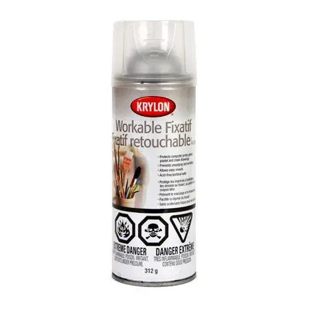 Workable Fixative Spray For Artwork – Clear Finish 1