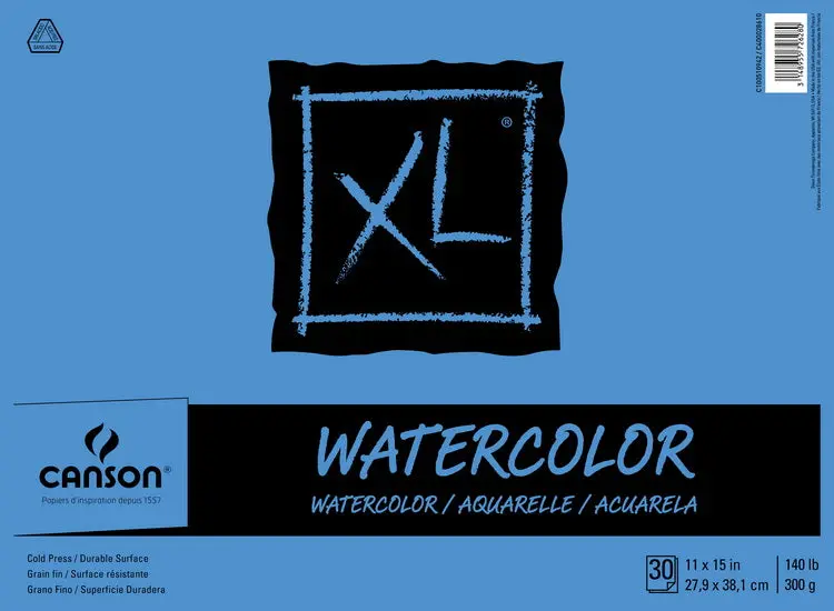Xl 140Lb Watercolor Paper Pad – 11×15 Inches, 30 Sheets 1