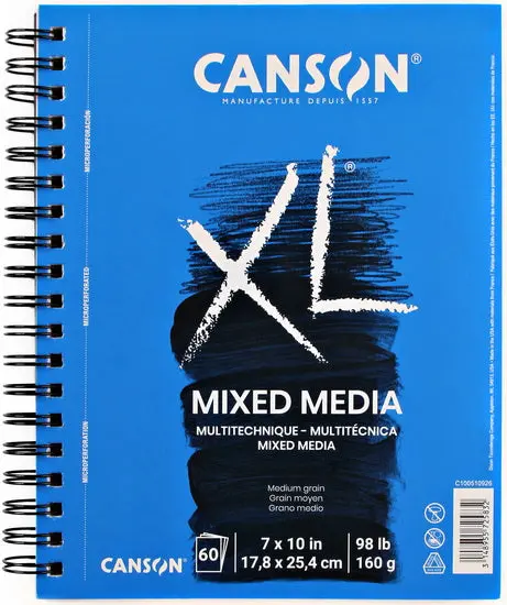 Xl Mixed Media Sketchbook – 98 Lb (260 Gsm) Paper, 7×10 Inches, 60 Sheets 1