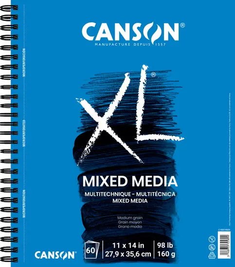 Xl Mixed Media Sketchbook – 98Lb Paper, 11×14 Inches, 60 Sheets 1