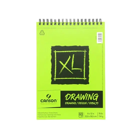 Xl Spiral-Bound Drawing Pad – 70Lb, 9X12In, 60-Sheet Heavyweight Paper 1