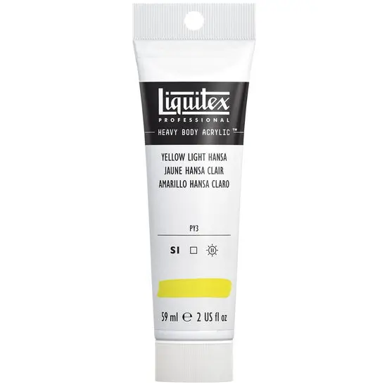 Yellow Light Hansa Acrylic Paint – 2Oz Student-Grade Hb Series Bottle 1