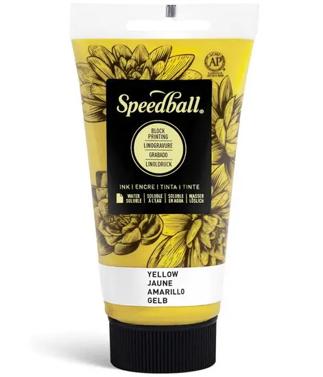Yellow Linocut Printing Ink — 8 Oz 1
