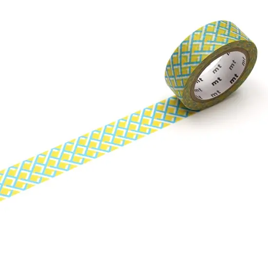 Yellow Mesh Washi Tape – Mt Brand, 15 Mm × 7 M 1