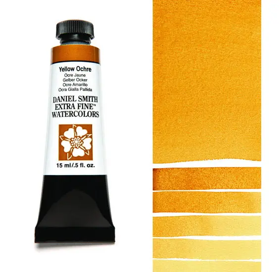 Yellow Ochre Watercolor Paint Tube – 15 Ml, Artist-Grade 1
