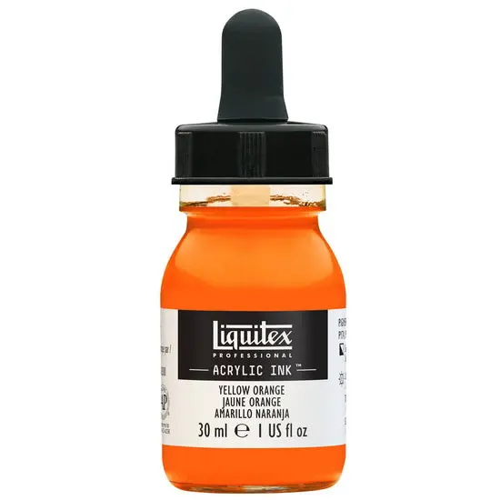 Yellow-Orange Acrylic Ink (30 Ml) 1