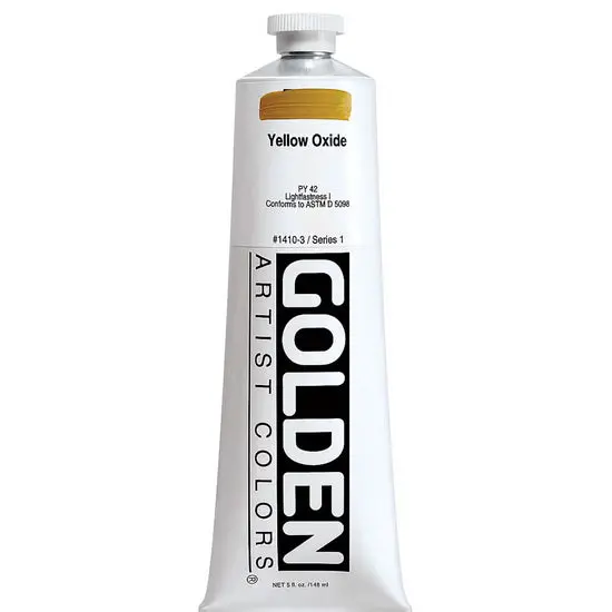 Yellow Oxide Heavy Body Acrylic – 5Oz Professional Grade, Series 1 1