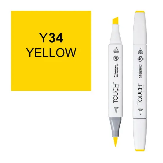 Yellow Touch Brush Marker For Illustration And Detailing 1
