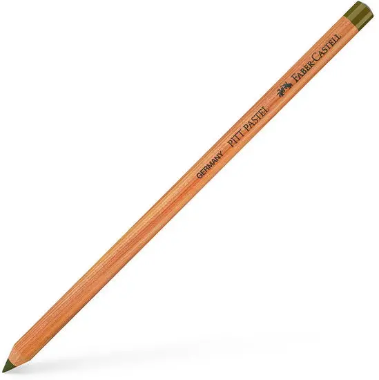Yellowish Olive Green Pastel Pencil – Soft Core Drawing Tool 1