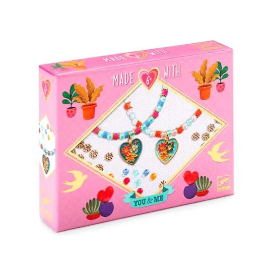 You & Me Friendship Jewelry Kit – Heart-Shaped Bracelet Craft Set 1