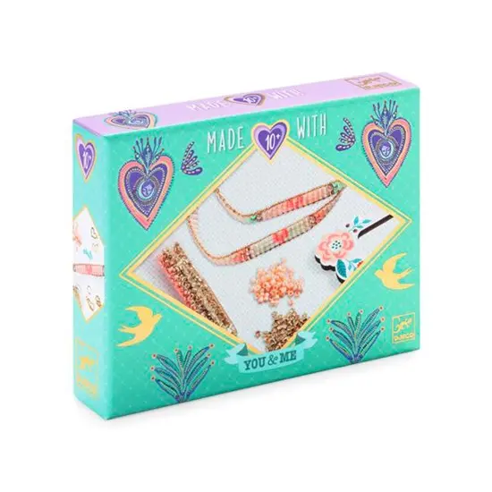 You & Me Jewelry-Making Kit – Miyuki Beads And Heart Charms Bracelet Set 1