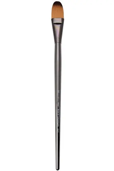 Zen Brush Long-Handle Filbert #12 – Synthetic Bristle, S43 Series 1