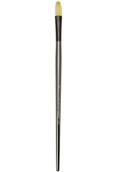 Zen Brush Long-Handle Filbert Brush – Taklon Bristle, Size #8 1