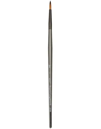 Zen Brush Round Synthetic Brush – Short Handle, Size #4 1