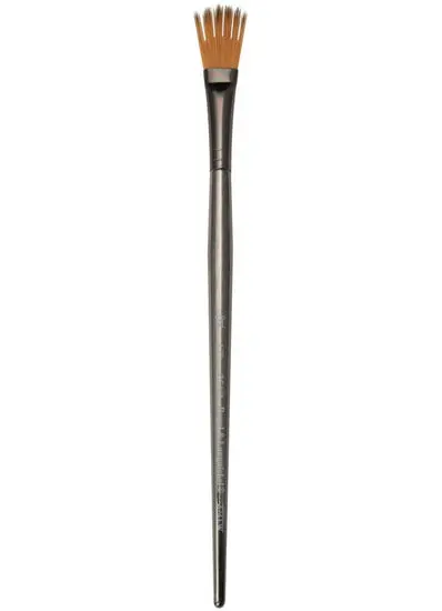 Zen Brush S73 Filbert Wisp – Short Handle, 1/2" Synthetic Bristle 1